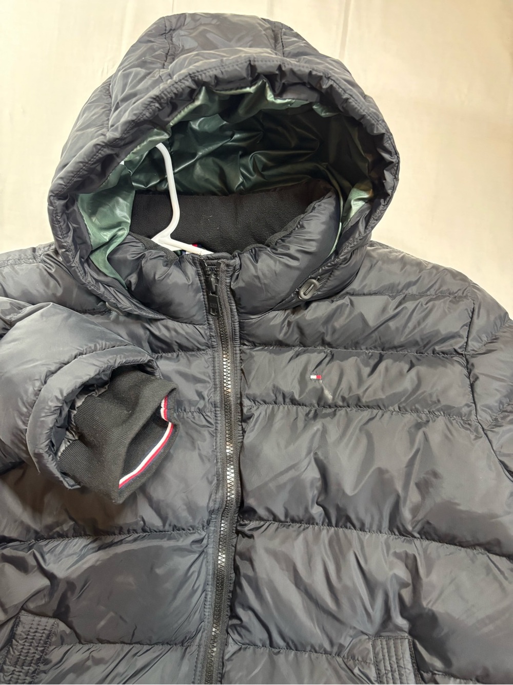 Tommy Hilfiger Black Puffer Jacket with Hood